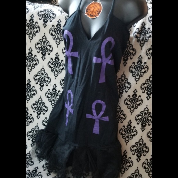 💀 Rockin Bones ankh tulle dress 💀 - Picture 1 of 3